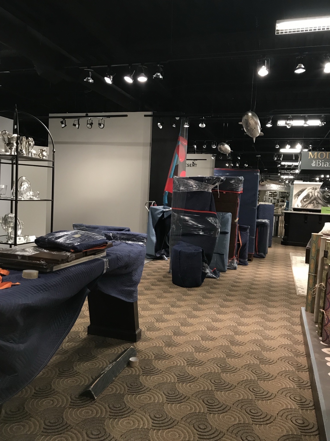 Showroom installation work